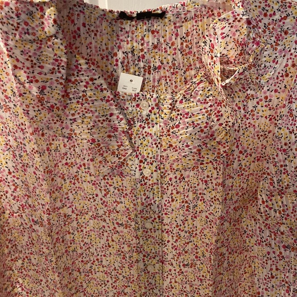 J.Crew Ruffle top in field day print - Picture 3 of 11